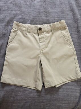 The Beaufort Bonnet Company Boys Khaki Flat-Front Shorts - Beige